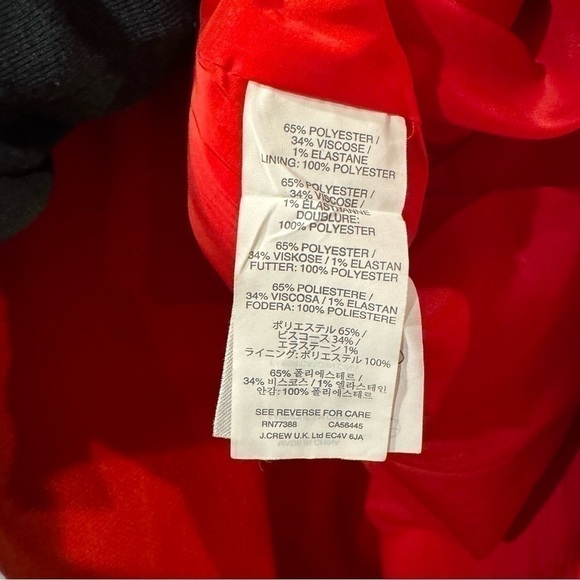 J Crew Electric Red Double Zipper Shift Dress - Picture 6 of 7